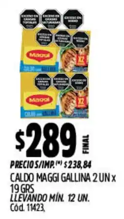 Supermercados Yaguar Maggi caldo gallina oferta