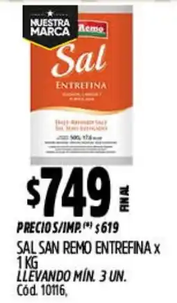 Supermercados Yaguar Sal san remo entrefina oferta