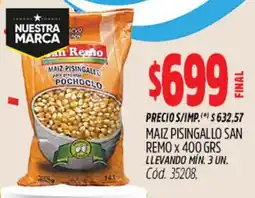 Supermercados Yaguar San remo maiz pisingallo oferta