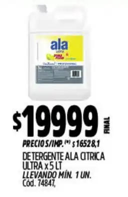Supermercados Yaguar Ala detergente citrica ultra oferta