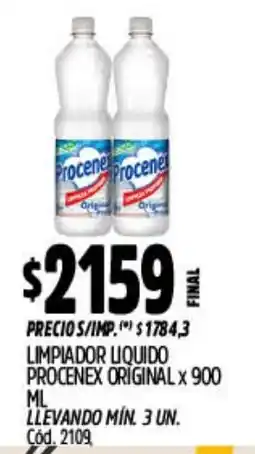 Supermercados Yaguar Procenex limpiador liquido original oferta