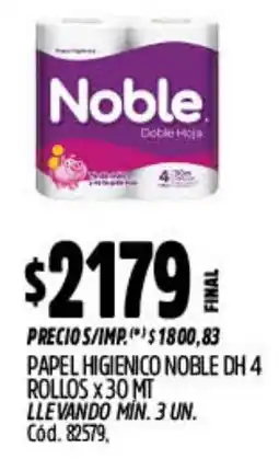 Supermercados Yaguar Higienico papel noble dh oferta