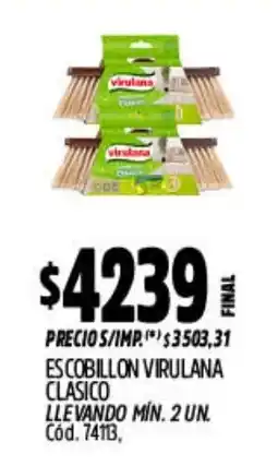 Supermercados Yaguar Virulana escobillon clasico oferta