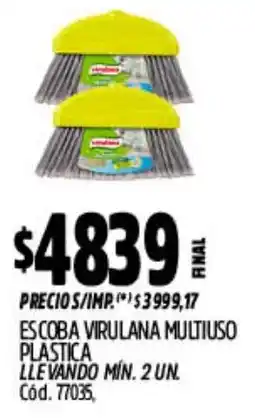 Supermercados Yaguar Virulana escoba multiuso plastica oferta