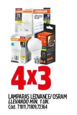 Supermercados Yaguar Ledvance/osram lamparas oferta