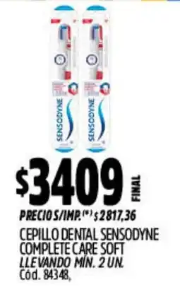 Supermercados Yaguar Sensodyne cepillo dental complete care soft oferta