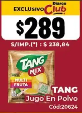 Diarco Tang jugo en polvo oferta