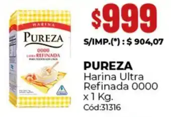 Pureza harina ultra refinada 0000