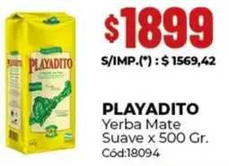 Diarco Playadito yerba mate suave oferta