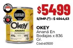 Diarco Okey ananá en rodajas oferta