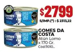 Diarco Gomes da costa atún lomo oferta