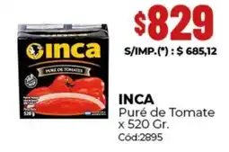 Diarco Inca puré de tomate oferta