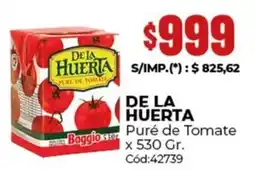 Diarco De la huerta puré de tomate oferta