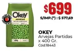 Diarco Okey arvejas partidas oferta