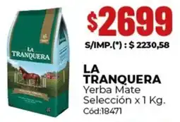 Diarco La tranquera yerba mate selección oferta