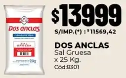 Diarco Dos anclas sal gruesa oferta