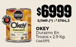 Diarco Okey durazno en trozos oferta