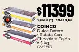 Diarco Coinco dulce batata con chocolate cajón oferta