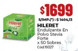 Diarco Hileret endulzante en polvo stevia forte oferta