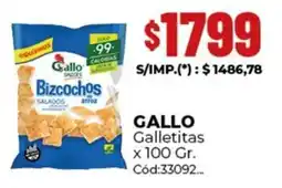 Diarco Gallo galletitas oferta