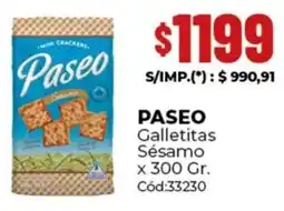 Diarco Paseo galletitas sésamo oferta