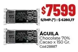 Diarco Águila chocolate 70% cacao oferta