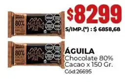 Diarco Águila chocolate 80% cacao oferta