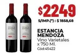 Diarco Estancia mendoza vino varietales oferta