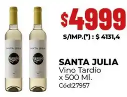 Diarco Santa julia vino tardío oferta