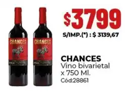 Diarco Chances vino bivarietal oferta