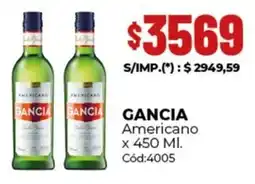 Diarco Gancia americano oferta