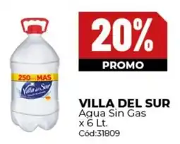 Diarco Villa del sur aqua sin gas oferta