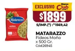 Diarco Matarazzo fideos moño oferta