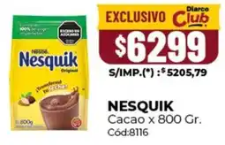Diarco Nesquik cacao oferta
