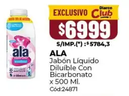 Diarco Ala jabón líquido diluíble con bicarbonato oferta