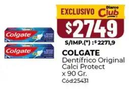 Diarco Colgate dentifrico original calci protect oferta