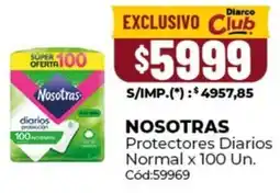 Diarco Nosotras protectores diarios normal oferta