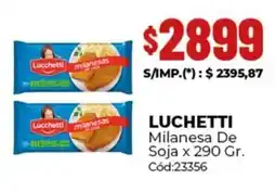 Diarco Luchetti milanesa de soja oferta