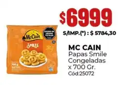 Diarco McCain papas smile congeladas oferta