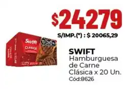 Diarco Swift hamburguesa de carne clásica oferta