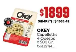 Diarco Okey capellettis 4 quesos oferta
