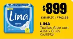 Diarco Lina toallas aloe con alas oferta