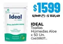 Diarco Ideal toallas húmedas aloe oferta