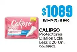 Diarco Calipso protectores diarios cola less oferta