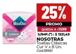 Diarco Nosotras toallas clásicas cur V oferta