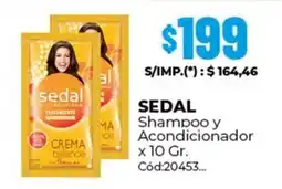 Diarco Sedal shampoo y acondicionador oferta