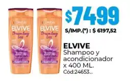 Diarco Elvive shampoo y acondicionador oferta