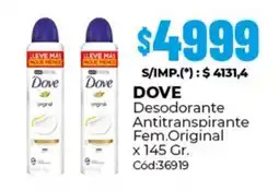 Diarco Dove desodorante antitranspirante fem.original oferta