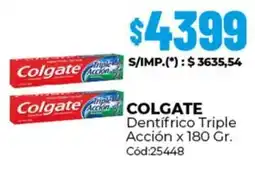 Diarco Colgate dentifrico triple acción oferta