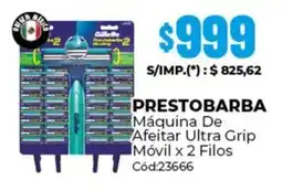 Diarco Gillette prestobarba máquina de afeitar ultra grip móvil oferta